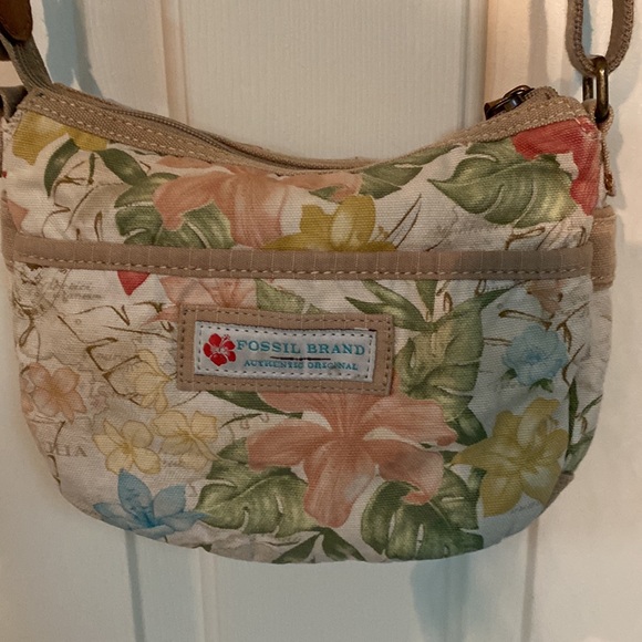 Fossil canvas crossbody bag - Picture 2 of 7